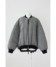 ENFOLD | モノトーンチェック タックMA-1ブルゾン(MA-1)