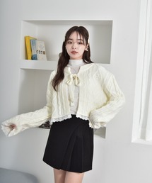 Y/lim（イリム）の「ヘムレースケーブルニットカーディガン（カーディガン/ボレロ）」