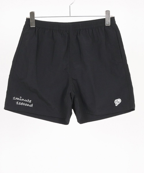 1minute 1second(ワンミニットワンセカンド)の「mp14369-cursive embroidery nylon shorts ショートパンツ(1M26H240)(その他パンツ・メンズ・ブラック/ブラック×ピンク・S/M/L/XL)」の20枚目の写真