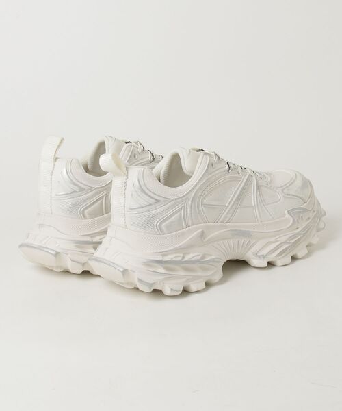 ARULE（アルール）の「A'GEM/9 × .kom 『ARULE/アルール』Chunky Layered Dad Sneakers/ダッドソールレイヤードスニーカー（スニーカー・メンズ・ホワイト/ブラック・26/27）」の3枚目の写真