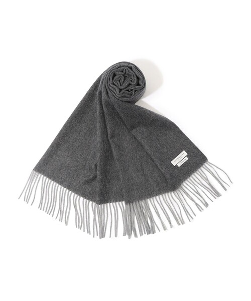 TOMORROWLAND （トゥモローランド）の「TOMORROWLAND カシミヤ シングルリバー ソリッドマフラー（マフラー・メンズ・チャコールグレー/ブラウン/ブラック・FREE）」の3枚目の写真