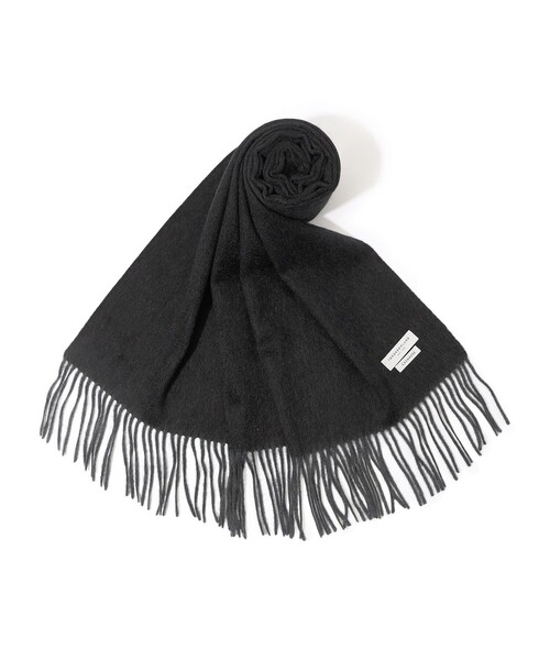 TOMORROWLAND （トゥモローランド）の「TOMORROWLAND カシミヤ シングルリバー ソリッドマフラー（マフラー・メンズ・チャコールグレー/ブラウン/ブラック・FREE）」の2枚目の写真