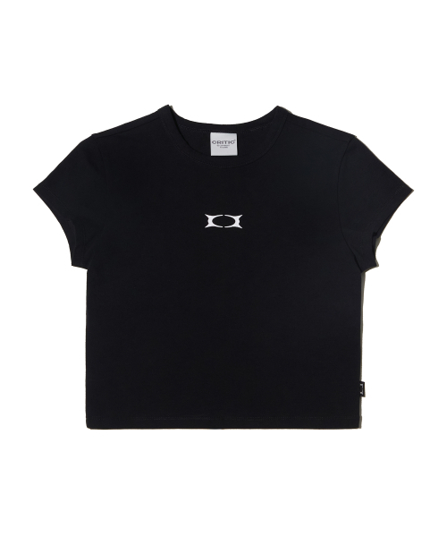 CRITIC(クリティック)の「OG WORMHOLE LOGO CROP T-SHIRTS BLACK(Tシャツ/カットソー・レディース・その他・FREE)」の2枚目の写真