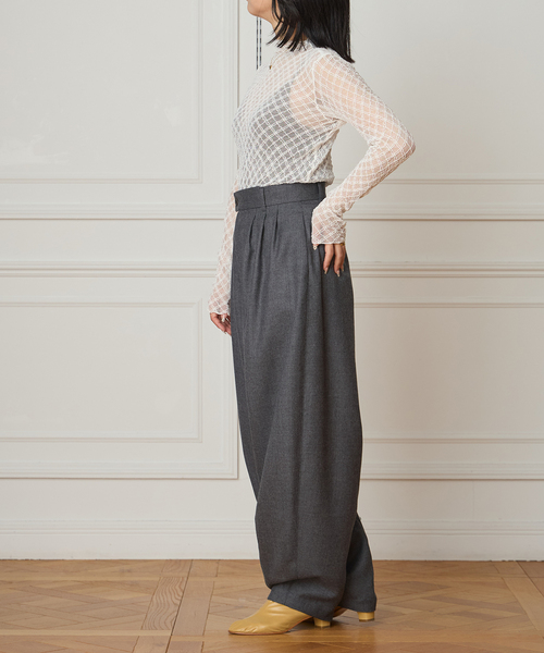 IENA LA BOUCLE(イエナラブークル)の「IENA LA BOUCLE ダイヤチュールカットソー(Tシャツ/カットソー・レディース・グレー/ホワイト・FREE)」の17枚目の写真