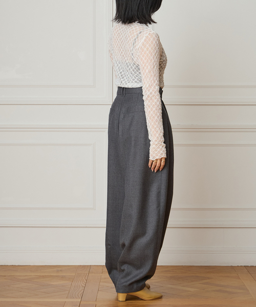 IENA LA BOUCLE(イエナラブークル)の「IENA LA BOUCLE ダイヤチュールカットソー(Tシャツ/カットソー・レディース・グレー/ホワイト・FREE)」の19枚目の写真