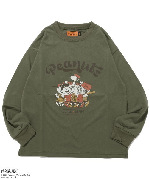 KRIFF MAYER Kid's Collection(クリフメイヤーキッズコレクション)の「SNOOPYコラボゆるT(Tシャツ/カットソー・キッズ・ネイビー/オリーブ/オフホワイト/カラフル/サックスブルー・130/120/170/160/150/140)」の8枚目の写真