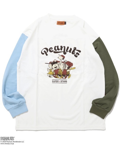 KRIFF MAYER Kid's Collection(クリフメイヤーキッズコレクション)の「SNOOPYコラボゆるT(Tシャツ/カットソー・キッズ・ネイビー/オリーブ/オフホワイト/カラフル/サックスブルー・130/120/170/160/150/140)」の14枚目の写真