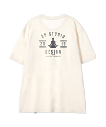 [パドマ]コットンルーズフィット半袖Tシャツ_バターミルク