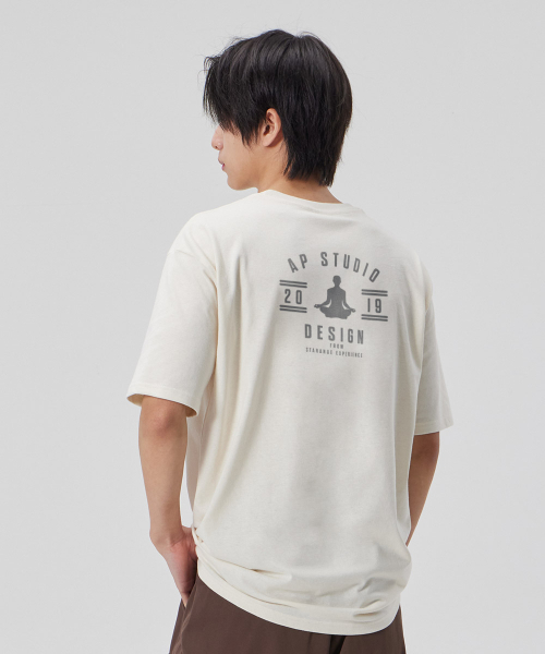 ASTRAL PROJECTION（アストラルプロジェクション）の「[パドマ]コットンルーズフィット半袖Tシャツ_バターミルク（Tシャツ/カットソー・メンズ・その他・MEDIUM/LARGE/X-LARGE/XX-LARGE）」の3枚目の写真
