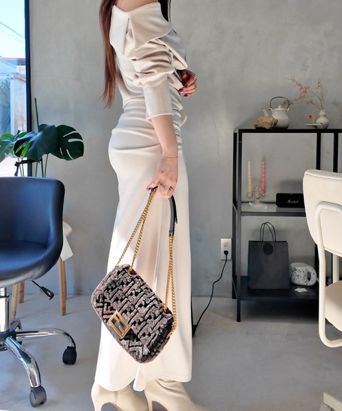 セール】スカーフドレープワンピース（ワンピース）｜THEODORIC.dy