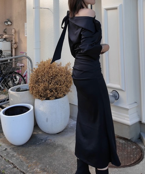 Theodoric.dyセオドリックディ/スカーフドレープワンピース スカーフドレープワンピース | THEODORIC.dy公式通販 | セオドリックディ