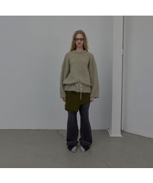 LCDC TM（エルシーディーシーティーエム）の「STRING DETAIL KNIT TOP (BEIGE)（ニット/セーター）」