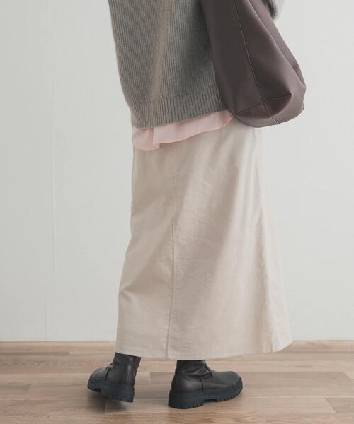 URBAN RESEARCH DOORS(アーバンリサーチドアーズ)の「『UR TECH』コーデュロイスカート(スカート・レディース・ライトブルー/アイボリー・MEDIUM)」の22枚目の写真