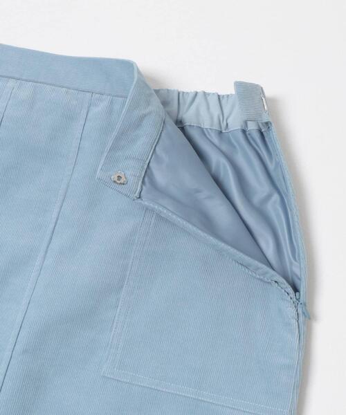 URBAN RESEARCH DOORS(アーバンリサーチドアーズ)の「『UR TECH』コーデュロイスカート(スカート・レディース・ライトブルー/アイボリー・MEDIUM)」の7枚目の写真