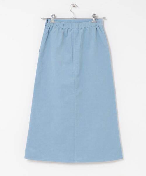 URBAN RESEARCH DOORS(アーバンリサーチドアーズ)の「『UR TECH』コーデュロイスカート(スカート・レディース・ライトブルー/アイボリー・MEDIUM)」の6枚目の写真