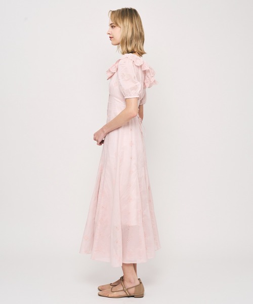 DEICY（デイシー）の「コットンボイルフラワーワンピース（ワンピース・レディース・ライトブルー/オフホワイト/レッド/ピンク・0/1）」の21枚目の写真