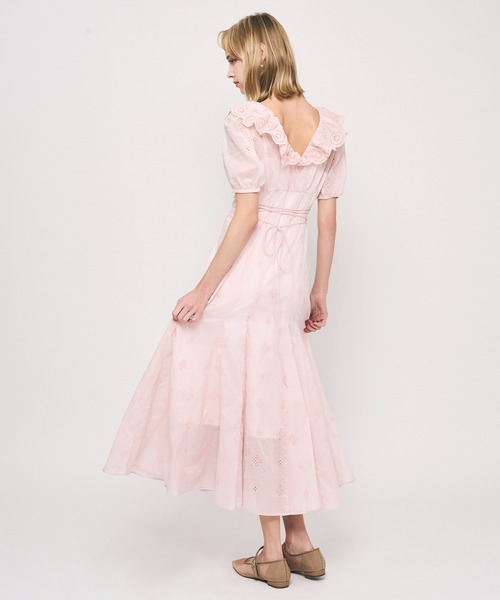 DEICY（デイシー）の「コットンボイルフラワーワンピース（ワンピース・レディース・ライトブルー/オフホワイト/レッド/ピンク・0/1）」の22枚目の写真