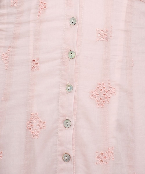 DEICY（デイシー）の「コットンボイルフラワーワンピース（ワンピース・レディース・ライトブルー/オフホワイト/レッド/ピンク・0/1）」の9枚目の写真