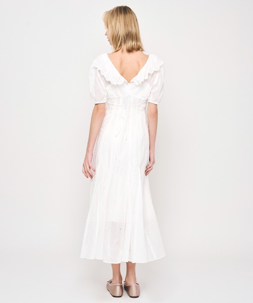 DEICY（デイシー）の「コットンボイルフラワーワンピース（ワンピース・レディース・ライトブルー/オフホワイト/レッド/ピンク・0/1）」の13枚目の写真