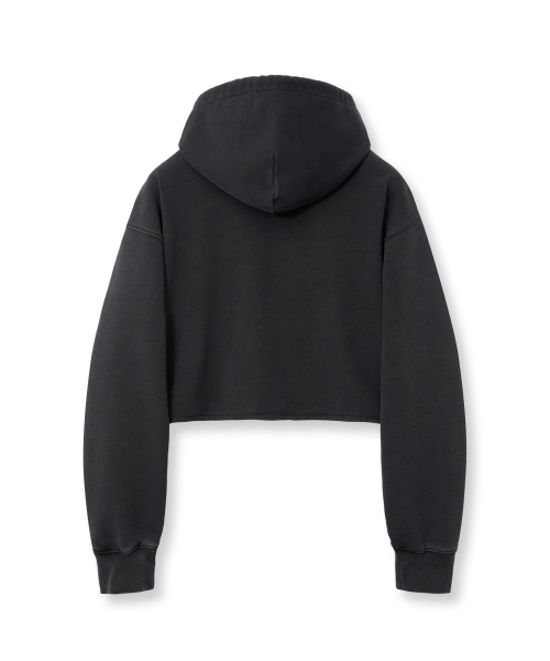 YALE(イェール)の「ウィメンズアーチロゴピグメントクロップフード_チャコール(パーカー・レディース・その他・SMALL/MEDIUM)」の3枚目の写真