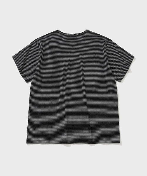 SHIRTER(シャーター)の「SOFT STRIPE T-SHIRT (BLACK WHITE)(Tシャツ/カットソー・メンズ・その他・SMALL/MEDIUM/LARGE)」の2枚目の写真