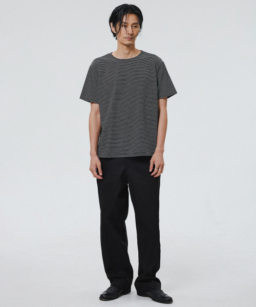 SHIRTER(シャーター)の「SOFT STRIPE T-SHIRT (BLACK WHITE)(Tシャツ/カットソー・メンズ・その他・SMALL/MEDIUM/LARGE)」の4枚目の写真