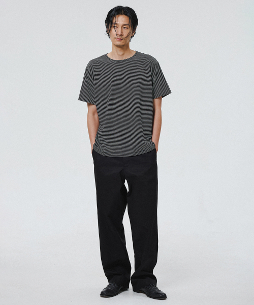 SHIRTER(シャーター)の「SOFT STRIPE T-SHIRT (BLACK WHITE)(Tシャツ/カットソー・メンズ・その他・SMALL/MEDIUM/LARGE)」の5枚目の写真