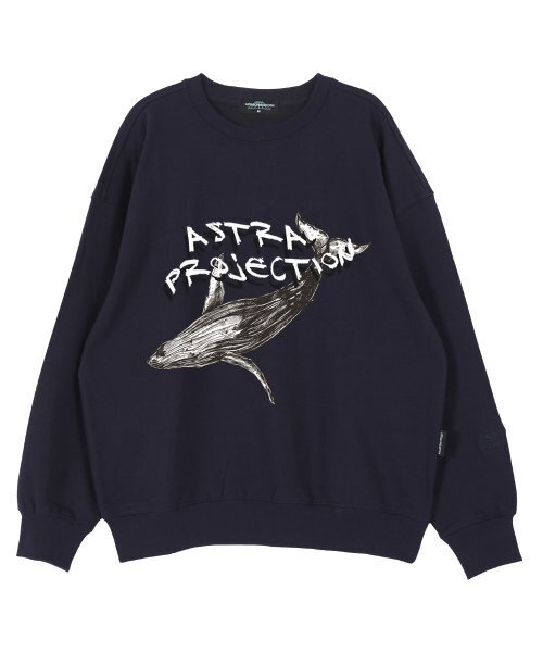 ASTRAL PROJECTION(アストラルプロジェクション)の「ウェイルオーバーサイズドロップショルダースウェット_ネイビー(スウェット・メンズ・その他・LARGE/X-LARGE/XX-LARGE)」の1枚目の写真