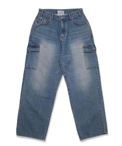 youthbath(ユースバース)の「PK WRESTLER CARGO WORK PANTS_DENIM BLUE(デニムパンツ・レディース・その他・MEDIUM/SMALL/X-SMALL/LARGE)」の1枚目の写真