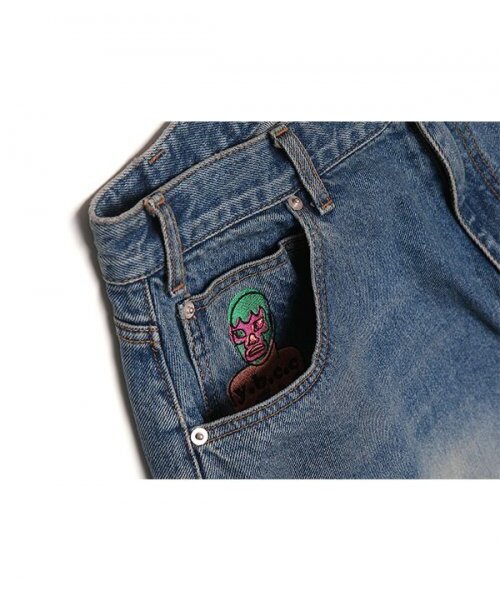 youthbath(ユースバース)の「PK WRESTLER CARGO WORK PANTS_DENIM BLUE(デニムパンツ・レディース・その他・MEDIUM/SMALL/X-SMALL/LARGE)」の3枚目の写真