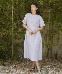 Between A and B（ビトウィーンエイアンドビー）の「ウエストリボンストライプロングワンピース[ブルー]（ワンピース）」