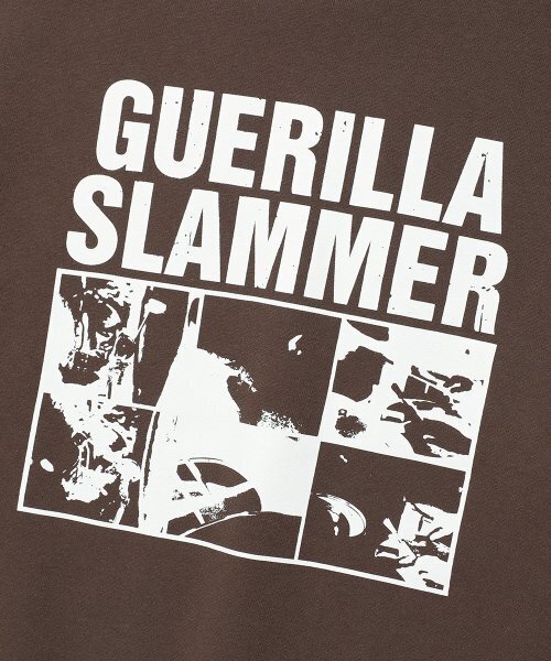 Cavish(カビシ)の「GUERILLA SLAMMERS RAGLAN SWEATSHIRT BROWN(CV2DFUM445A)(スウェット・レディース・ブラウン・LARGE/MEDIUM/SMALL/X-LARGE)」の4枚目の写真