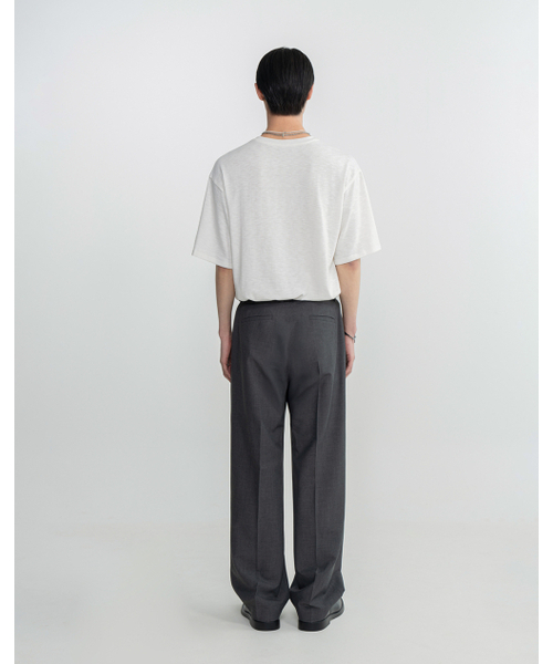 WORK ON BODY OFF（ワークオンボディオフ）の「スリーボタンセミオーバーフィットヘンリーネックショートスリーブ[ホワイト]（Tシャツ/カットソー・メンズ・ホワイト・MEDIUM/LARGE/X-LARGE）」の7枚目の写真