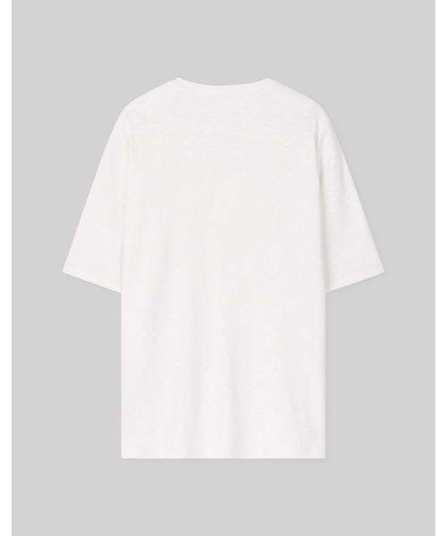 WORK ON BODY OFF（ワークオンボディオフ）の「スリーボタンセミオーバーフィットヘンリーネックショートスリーブ[ホワイト]（Tシャツ/カットソー・メンズ・ホワイト・MEDIUM/LARGE/X-LARGE）」の9枚目の写真