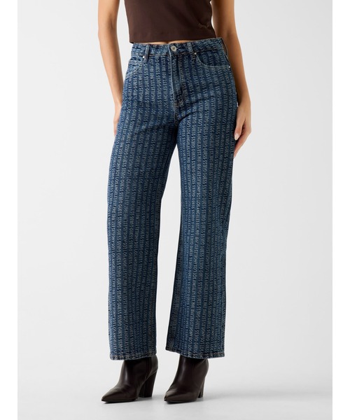 【ダークインディゴ(GO0W)】GUESS Originals デニムパンツ ワイドジーンズ (W)Seamed Wide Leg GUESS Originals Seamed Wide Leg デニムパンツ ワイド | GUESS(ゲス