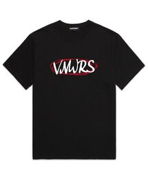 スクリブルロゴ オーバーサイズ 半袖Tシャツ (VS0086) ブラック