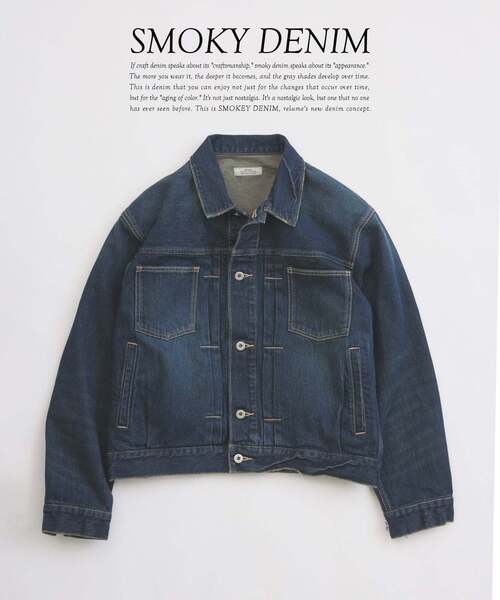 JOURNAL STANDARD relume（ジャーナルスタンダード　レリューム）の「スモーキーデニム トラッカージャケット（デニムジャケット・メンズ・ブラック系その他/クリアブルー/コバルトブルー・MEDIUM/LARGE）」の3枚目の写真