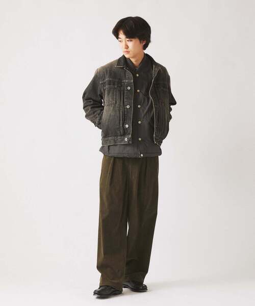 JOURNAL STANDARD relume（ジャーナルスタンダード　レリューム）の「スモーキーデニム トラッカージャケット（デニムジャケット・メンズ・ブラック系その他/クリアブルー/コバルトブルー・MEDIUM/LARGE）」の22枚目の写真