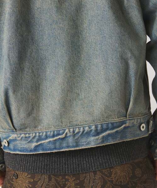 JOURNAL STANDARD relume（ジャーナルスタンダード　レリューム）の「スモーキーデニム トラッカージャケット（デニムジャケット・メンズ・ブラック系その他/クリアブルー/コバルトブルー・MEDIUM/LARGE）」の7枚目の写真