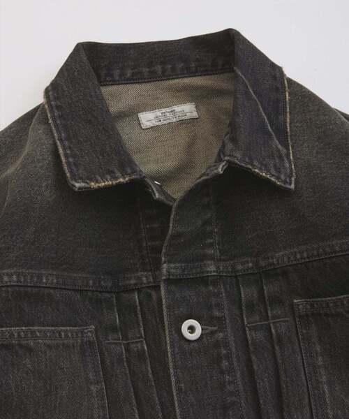 JOURNAL STANDARD relume（ジャーナルスタンダード　レリューム）の「スモーキーデニム トラッカージャケット（デニムジャケット・メンズ・ブラック系その他/クリアブルー/コバルトブルー・MEDIUM/LARGE）」の12枚目の写真