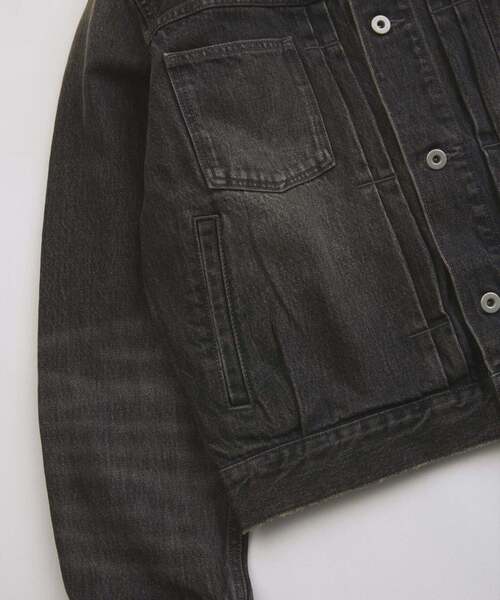 JOURNAL STANDARD relume（ジャーナルスタンダード　レリューム）の「スモーキーデニム トラッカージャケット（デニムジャケット・メンズ・ブラック系その他/クリアブルー/コバルトブルー・MEDIUM/LARGE）」の13枚目の写真