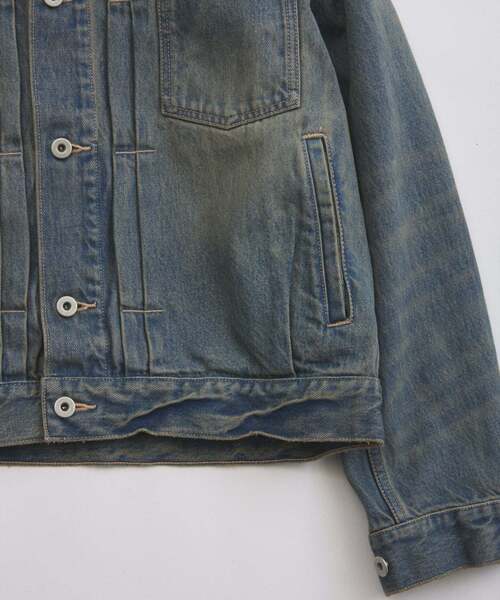 JOURNAL STANDARD relume（ジャーナルスタンダード　レリューム）の「スモーキーデニム トラッカージャケット（デニムジャケット・メンズ・ブラック系その他/クリアブルー/コバルトブルー・MEDIUM/LARGE）」の17枚目の写真