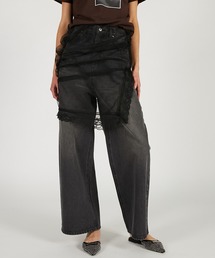 PRANK PROJECT | チュールスカートレイヤードデニム / Tulle Skirt Layered Denim(デニムパンツ)