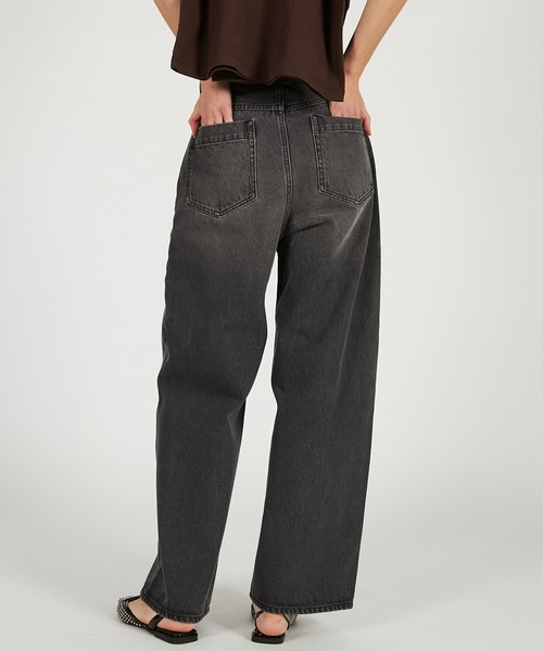 PRANK PROJECT（プランクプロジェクト）の「チュールスカートレイヤードデニム / Tulle Skirt Layered Denim（デニムパンツ・レディース・ブルー/ブラック・36/38）」の12枚目の写真