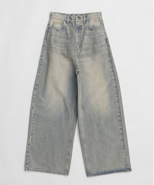 PRANK PROJECT（プランクプロジェクト）の「チュールスカートレイヤードデニム / Tulle Skirt Layered Denim（デニムパンツ・レディース・ブルー/ブラック・36/38）」の21枚目の写真