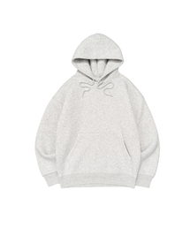 BECANVAS FLEECE OVERFIT HOOD (LIGHT MELANGE)