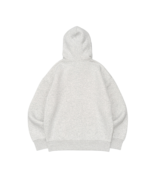 BECANVAS(ビキャンバス)の「BECANVAS FLEECE OVERFIT HOOD (LIGHT MELANGE)(パーカー・レディース・ライトグレー・LARGE/X-LARGE/SMALL/MEDIUM)」の2枚目の写真