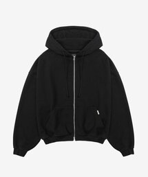 D.PRIQUE（ディープリーク）の「オーバーサイズフルジップフードパーカー - ブラック（パーカー）」