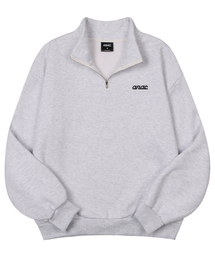 ANOTHER ARCHIVE（アナザーアーカイブ）の「Essential Signature Half Zip-Up Sweatshirt_White Melange（スウェット）」