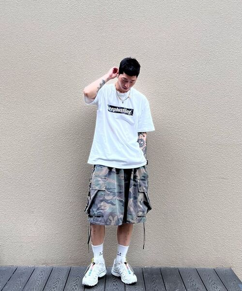 KEEPHUSTLING(キープハッスリング)の「トロピカルボックスロゴ半袖Tシャツ(ホワイト)(Tシャツ/カットソー・レディース・ホワイト・MEDIUM/LARGE)」の12枚目の写真
